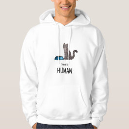 Sudadera con gato atigrado gris oscuro