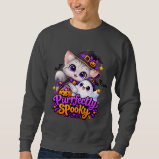 Sudadera con gato de Halloween perfectamente espel