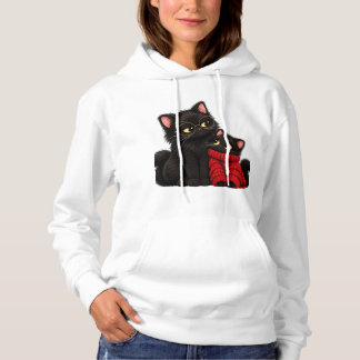 Sudadera con Gato Negro Adorable - Gato Negro con 