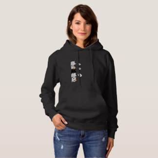 Sudadera con gatos verticales – Minimalista negro