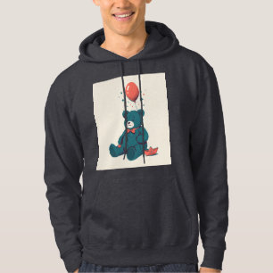 Sudadera con globo de osito de peluche dormido Ris