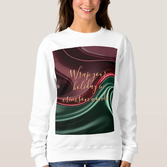 Sudadera con gráfico abstracto elegante (Anverso)