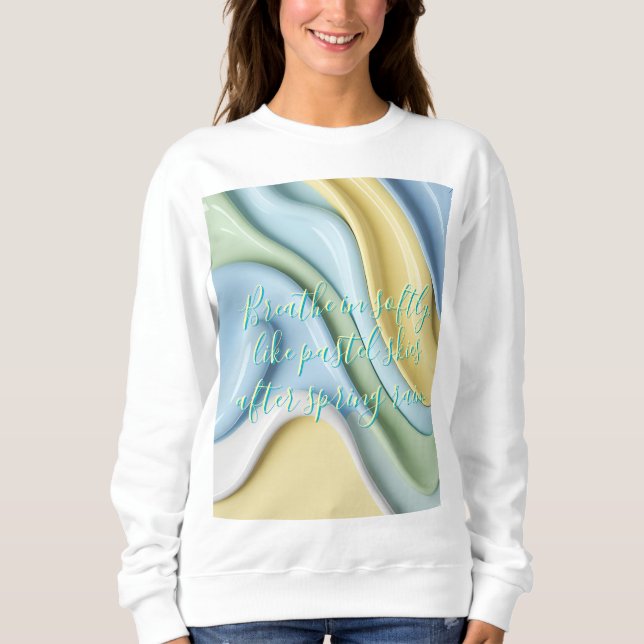Sudadera con gráfico abstracto elegante (Anverso)