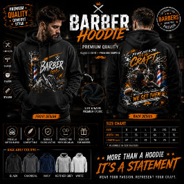Sudadera con gráfico de barbería