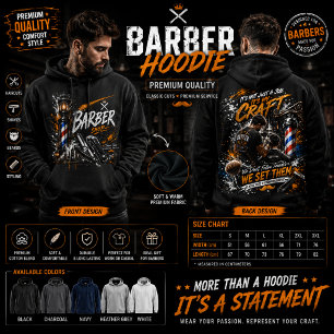 Sudadera con gráfico de barbería