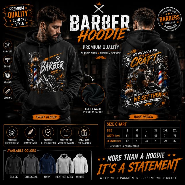 Sudadera con gráfico de barbería (Subido por el creador)