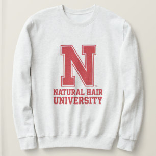 Sudadera con gráfico de cabello natural con letra