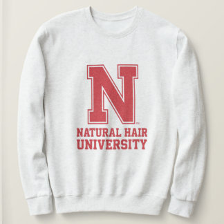 Sudadera con gráfico de cabello natural con letra
