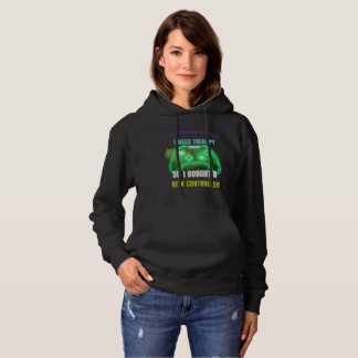 Sudadera con gráfico de controlador neón de cita d