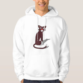 Sudadera con gráfico de gato marrón lindo para hom