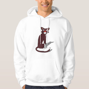 Sudadera con gráfico de gato marrón lindo para hom