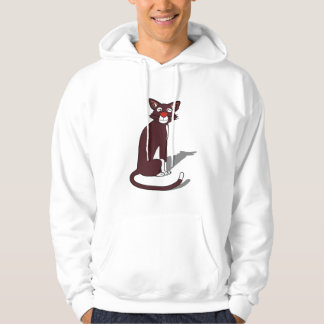 Sudadera con gráfico de gato marrón lindo para hom