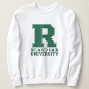 Sudadera con gráfico de letra universitaria y cabe