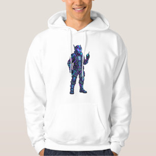Sudadera con gráfico de Mecha Piloto Cibernético F