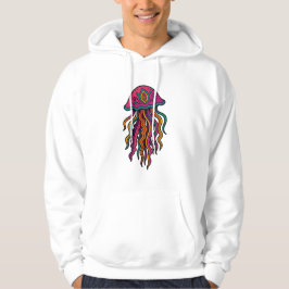 Sudadera con gráfico de medusa neón alucinante