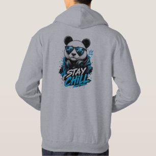 Sudadera con gráfico de oso panda Stay Chill
