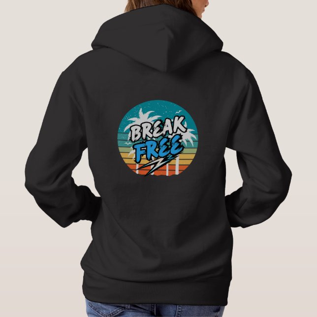 Sudadera con gráfico retro de 'Libérate' (Reverso)