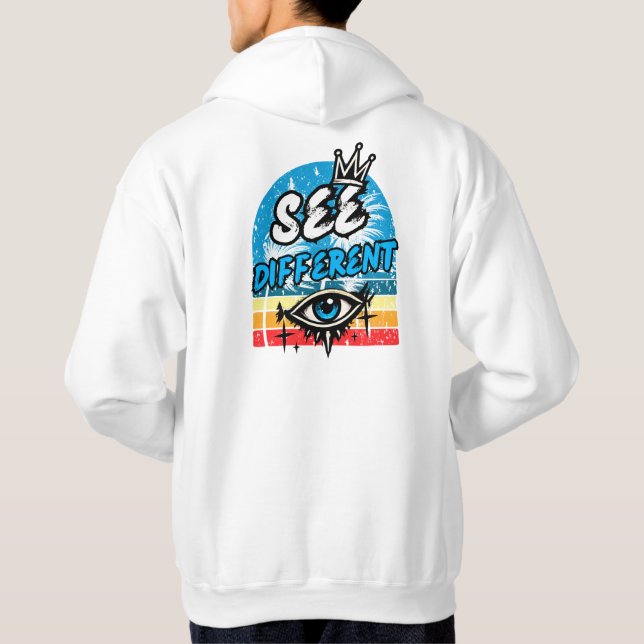 Sudadera con gráfico retro diferente (Reverso)