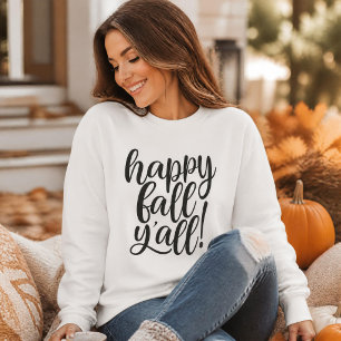Sudadera con guión elegante de Feliz Otoño para to
