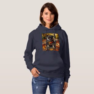 Sudadera con halloween de perro de pug