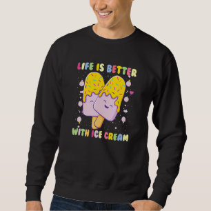 Sudadera Con Helado Postre Retro