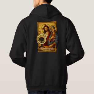 Sudadera con icono cristiano Like & Subscribe