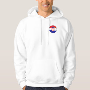 Sudadera con Icono Redondo Simple de la Bandera Cr