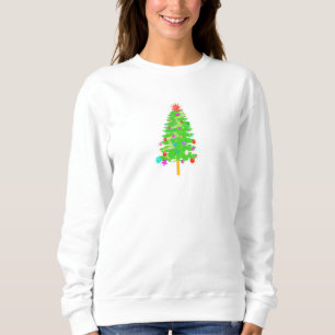 Sudadera con ilustración de árbol de Navidad festi