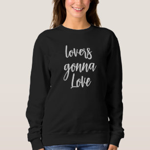 Sudadera con iniciales de amantes que se aman en l