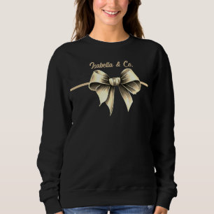 Sudadera con lazo elegante