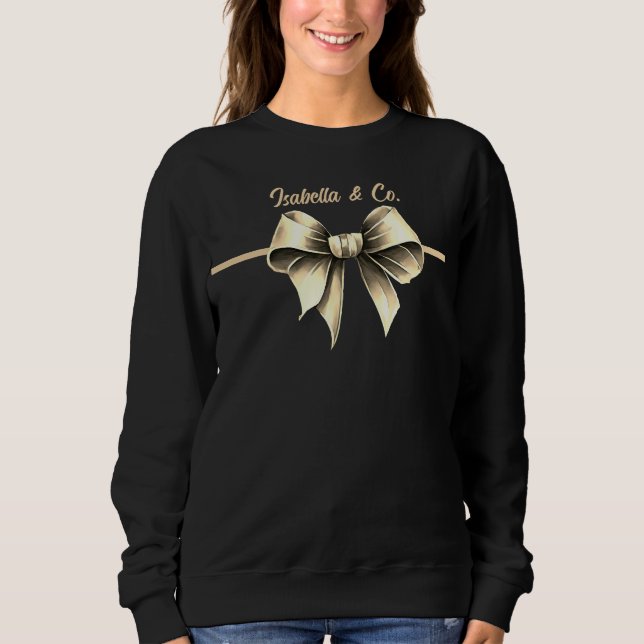 Sudadera con lazo elegante (Anverso)