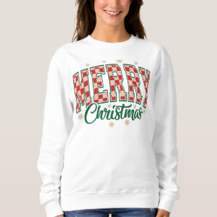 Sudadera con letra de equipo 'Feliz Navidad'