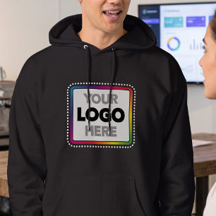 Sudadera con logotipo de negocio simple - impresió