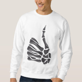 Sudadera con mano de esqueleto hacia arriba