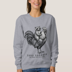 Sudadera con Mapache y Gallo Regalo Vintage para E
