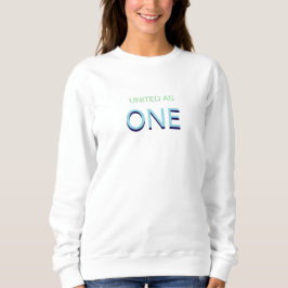 Sudadera con Mensaje de Unidad como Uno