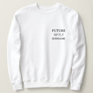 Sudadera con nombre personalizado Future Mrs