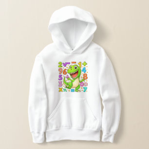 Sudadera con números de dinosaurio de matemáticas 