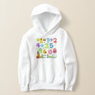 Sudadera con números y ecuaciones de matemáticas l