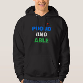 Sudadera con orgullo de discapacidad de texto pers