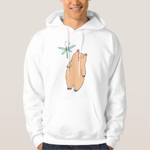 Sudadera con oso y libélula 