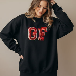 Sudadera con parches de lentejuelas de San Valentí