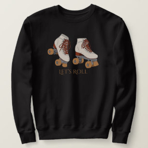 Sudadera con patines sobre ruedas