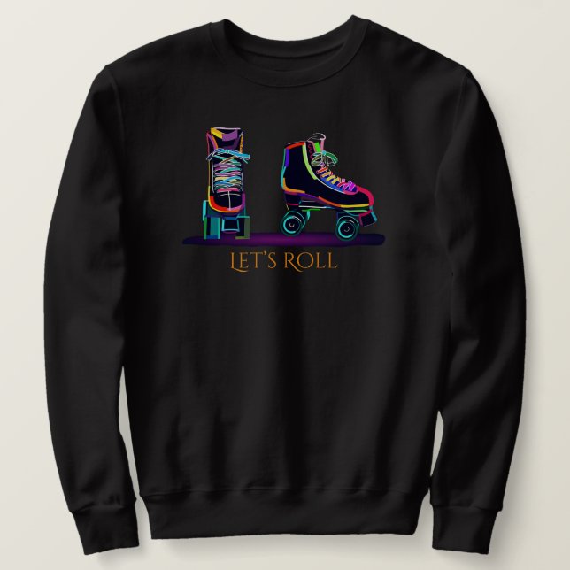 Sudadera con patines sobre ruedas (Anverso del diseño)