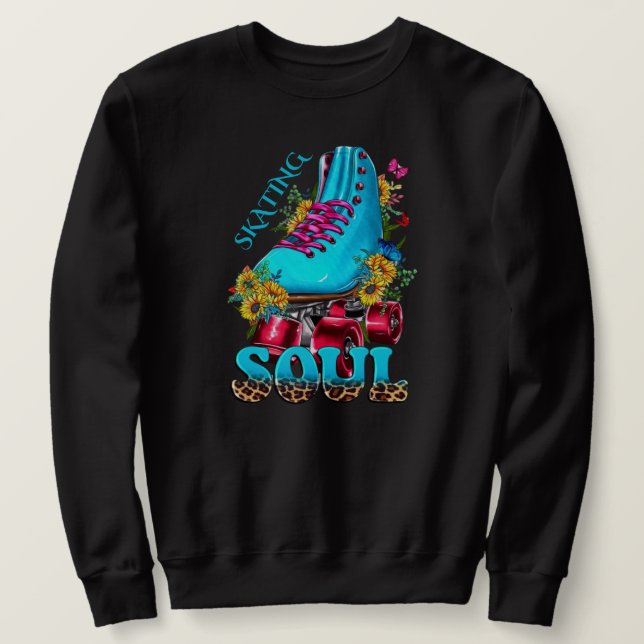 Sudadera con patines sobre ruedas (Anverso del diseño)