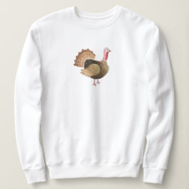 Sudadera con pavo de acuarela pintada a mano