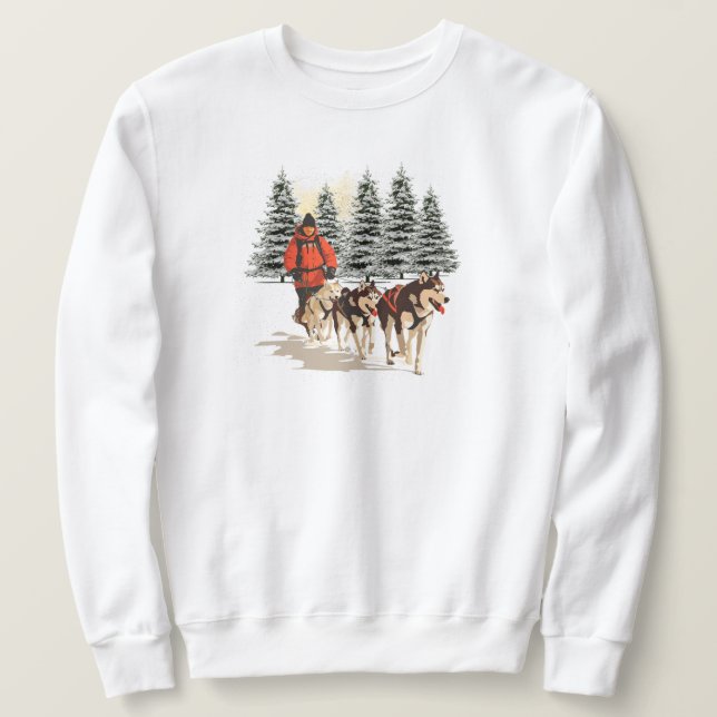 Sudadera con perros de trineo (Anverso del diseño)