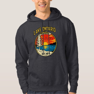 Sudadera con puesta de sol Pop Art del lago Ontari
