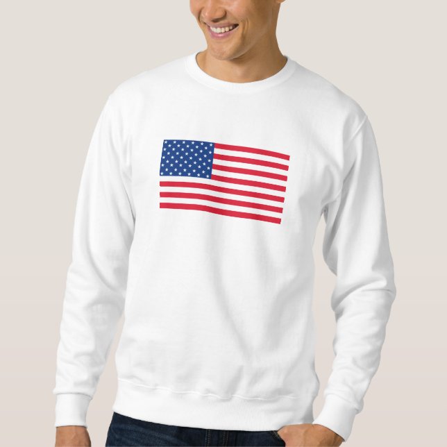 Sudadera con regalo de bandera estadounidense (Anverso)