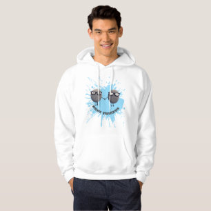 Sudadera con salpicaduras de pintura azul de mejor